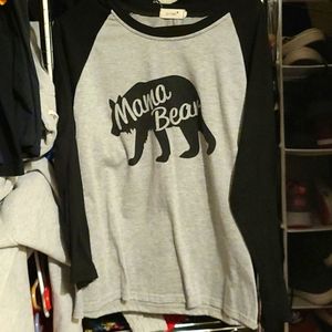 Mama bear baseball tee